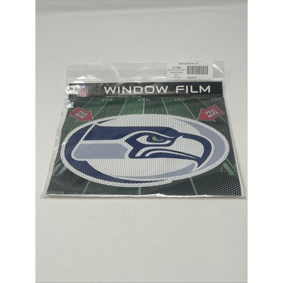 Other - NEW NFL Seattle Seahawks 8" Oval Die Cut Perforated Decal Window Film Football